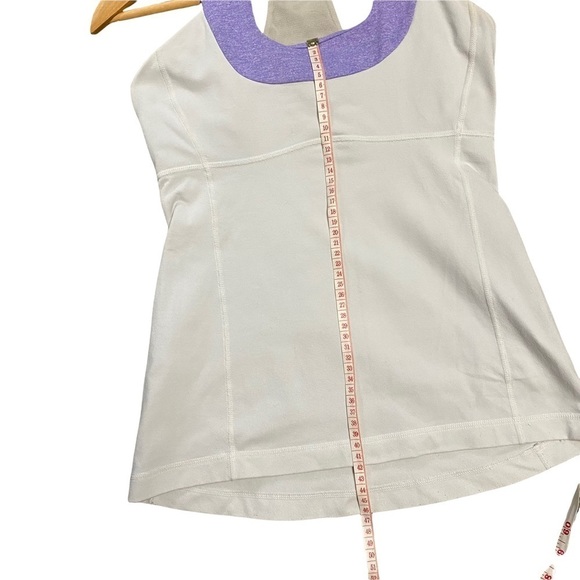 LULULEMON | Womens Scoop Neck Tank Top (White/Purple) - Picture 7 of 7